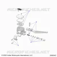 FRENO FRONTAL, LEVER AND MASTER CYLINDER