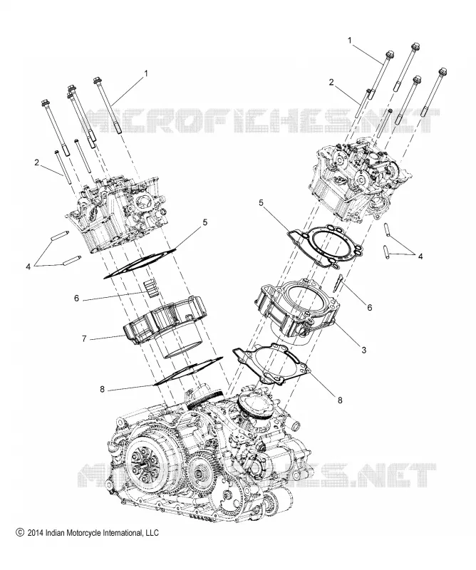 ENGINE, CILINDRO AND CYL. HEAD MOUNTING