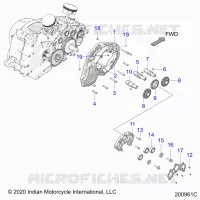 MOTOR, CAM SHAFTS AND GEARS