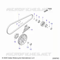 TREN, DRIVE SPROCKET, BELT AND GUARD