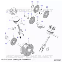 ENGINE, PISTON AND CIGUEÑAL