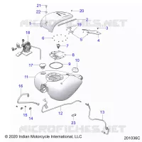 SISTEMA DE COMBUSTIBLE, FUEL TANK ASM.