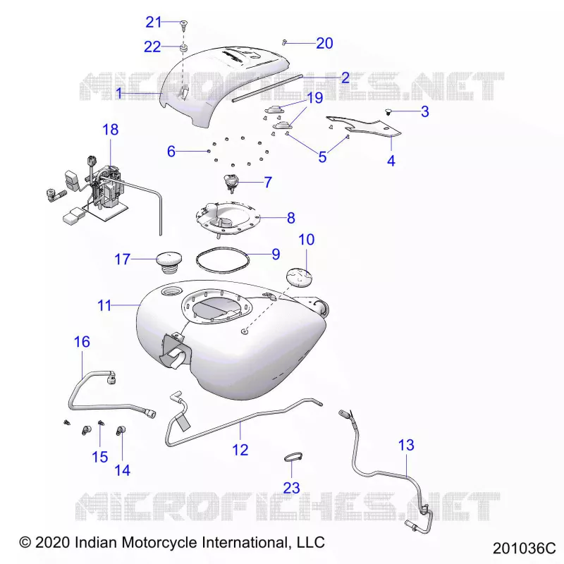 SISTEMA DE COMBUSTIBLE, FUEL TANK ASM.