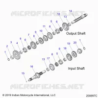 TREN, INPUT/OUTPUT SHAFT ASM.