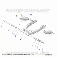 SUSPENSION TRASERA ASM., SWING ARM AND SHOCKS