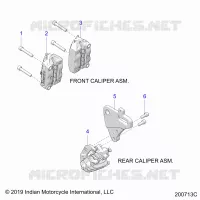 BRAKES, PINZA FRENO DELANTERA AND REAR