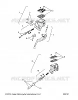 FRENOS, MASTER CYL., FRONT AND REAR