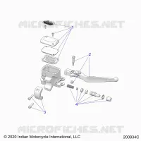 FRENO FRONTAL, LEVER AND MASTER CYLINDER