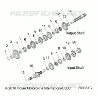 TREN, INPUT/OUTPUT SHAFT ASM.