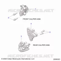 BRAKES, PINZA FRENO DELANTERA AND REAR