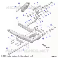 SUSPENSION TRASERA ASM., SWING ARM AND SHOCK