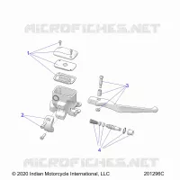 FRENO FRONTAL, LEVER AND MASTER CYLINDER