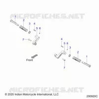 CHASSIS, FOOTPEG, PASSENGER