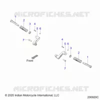 CHASSIS, FOOTPEG, PASSENGER