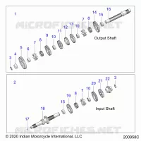 TREN, INPUT/OUTPUT SHAFT ASM.