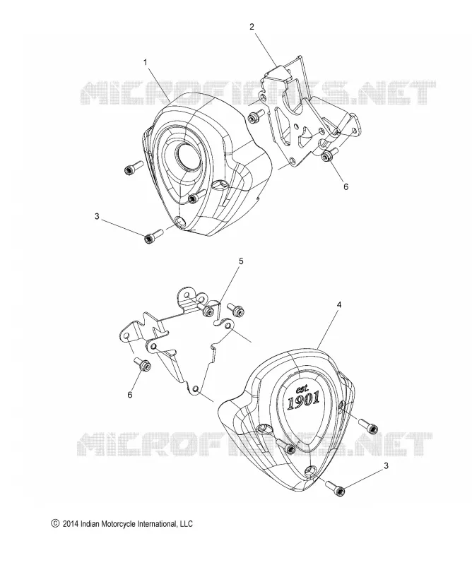 CUBIERTAS LATERALES DEL MOTOR, IGN./THERMOSTAT