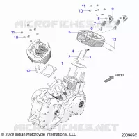 ENGINE, CULATA ASM.