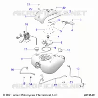 SISTEMA DE COMBUSTIBLE, FUEL TANK ASM.