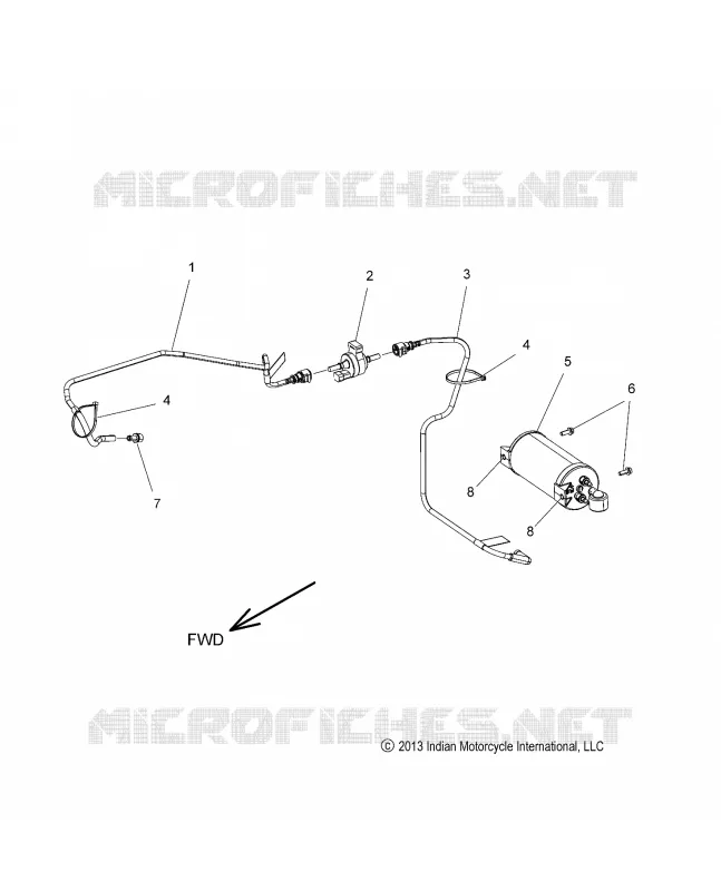 FUEL SYSTEM, EVAP SYSTEM - N16CCC/CCV CAL. ONLY (49INDIANEVAP14)