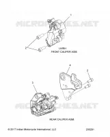 BRAKES, PINZA FRENO DELANTERA AND REAR