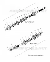 TREN, INPUT/OUTPUT SHAFT ASM.