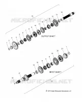 TREN, INPUT/OUTPUT SHAFT ASM.