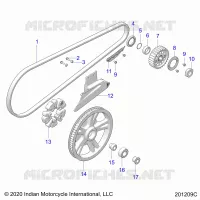 TREN, DRIVE SPROCKET, BELT AND GUARD