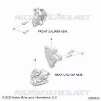 BRAKES, PINZA FRENO DELANTERA AND REAR