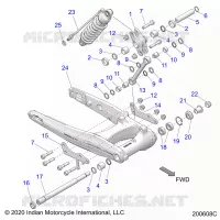 SUSPENSION TRASERA ASM., SWING ARM AND SHOCK