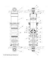 SHOCK ABSORBER, CHIEF CLASSIC/CHIEF VINTAGE - N14CCC/CCV ALL OPTIONS (49INDIANSHOCKRR14)