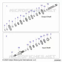 TREN, INPUT/OUTPUT SHAFT ASM.