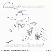 SISTEMA DE COMBUSTIBLE, FUEL CLAM SHELL/THROTTLE BODY
