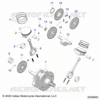 ENGINE, PISTON AND CIGUEÑAL