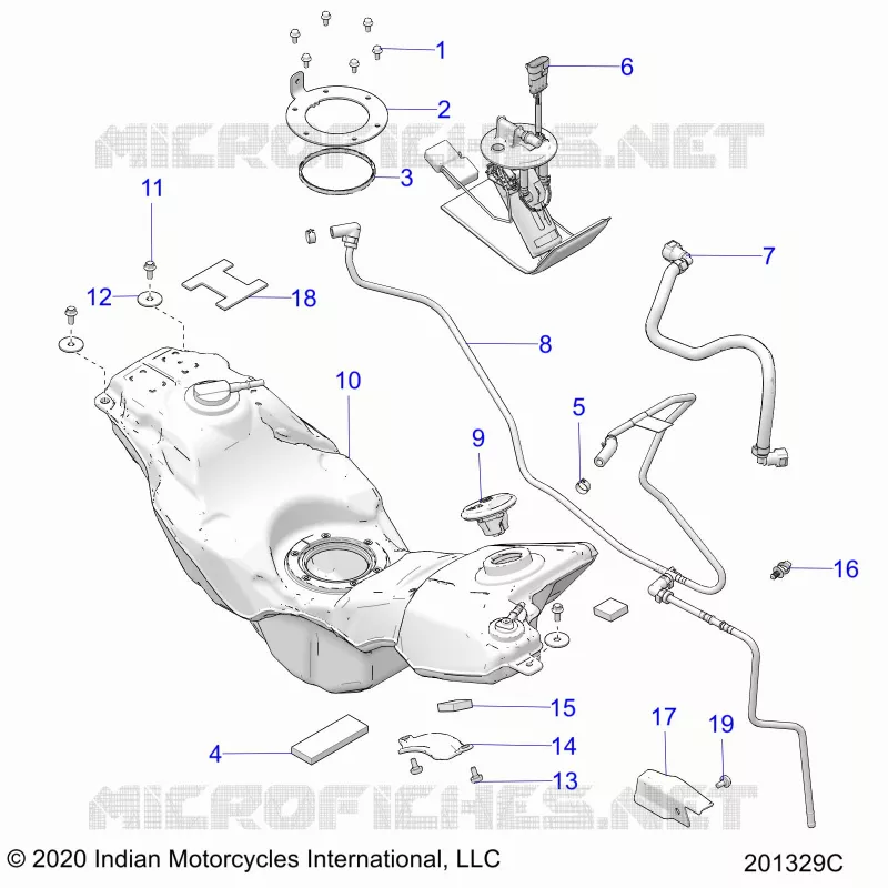 SISTEMA DE COMBUSTIBLE, FUEL TANK ASM.