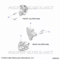 BRAKES, PINZA FRENO DELANTERA AND REAR