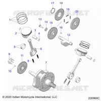 ENGINE, PISTON AND CIGUEÑAL