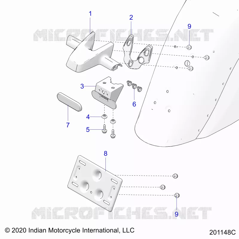SOPORTE DE LA MATRÃ­CULA/REAR LIGHT HOUSING
