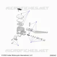 FRENO FRONTAL, LEVER AND MASTER CYLINDER