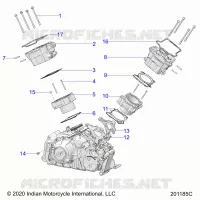 ENGINE, CYLINDER AND CULATA MNTG.