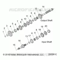 TREN, INPUT/OUTPUT SHAFT ASM.