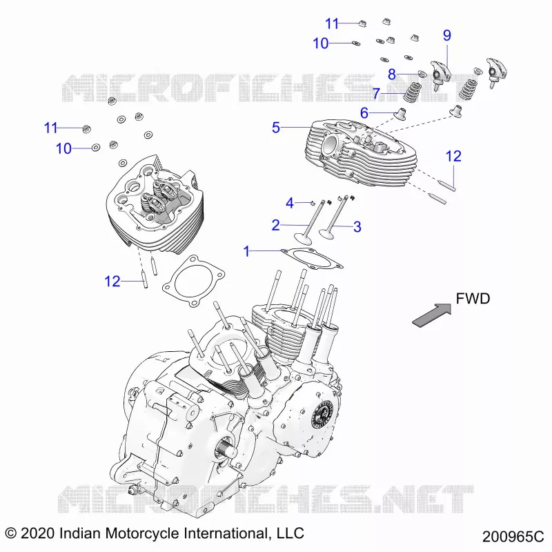 ENGINE, CULATA ASM.