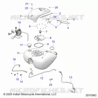 SISTEMA DE COMBUSTIBLE, FUEL TANK ASM.