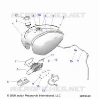 SISTEMA DE COMBUSTIBLE, FUEL TANK ASM.