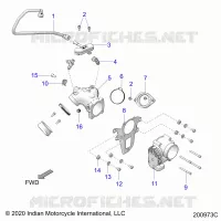 SISTEMA DE COMBUSTIBLE, FUEL CLAM SHELL/THROTTLE BODY