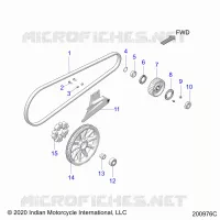 TREN, DRIVE SPROCKET, BELT AND GUARD