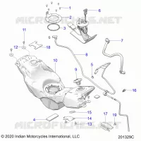 SISTEMA DE COMBUSTIBLE, FUEL TANK ASM.