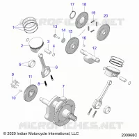 ENGINE, PISTON AND CIGUEÑAL