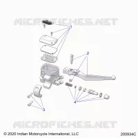 FRENO FRONTAL, LEVER AND MASTER CYLINDER