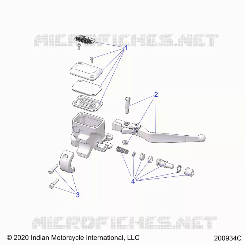 FRENO FRONTAL, LEVER AND MASTER CYLINDER