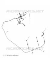 CONTROLS, PALANCA DE EMBRAGUE ASM. AND CABLE